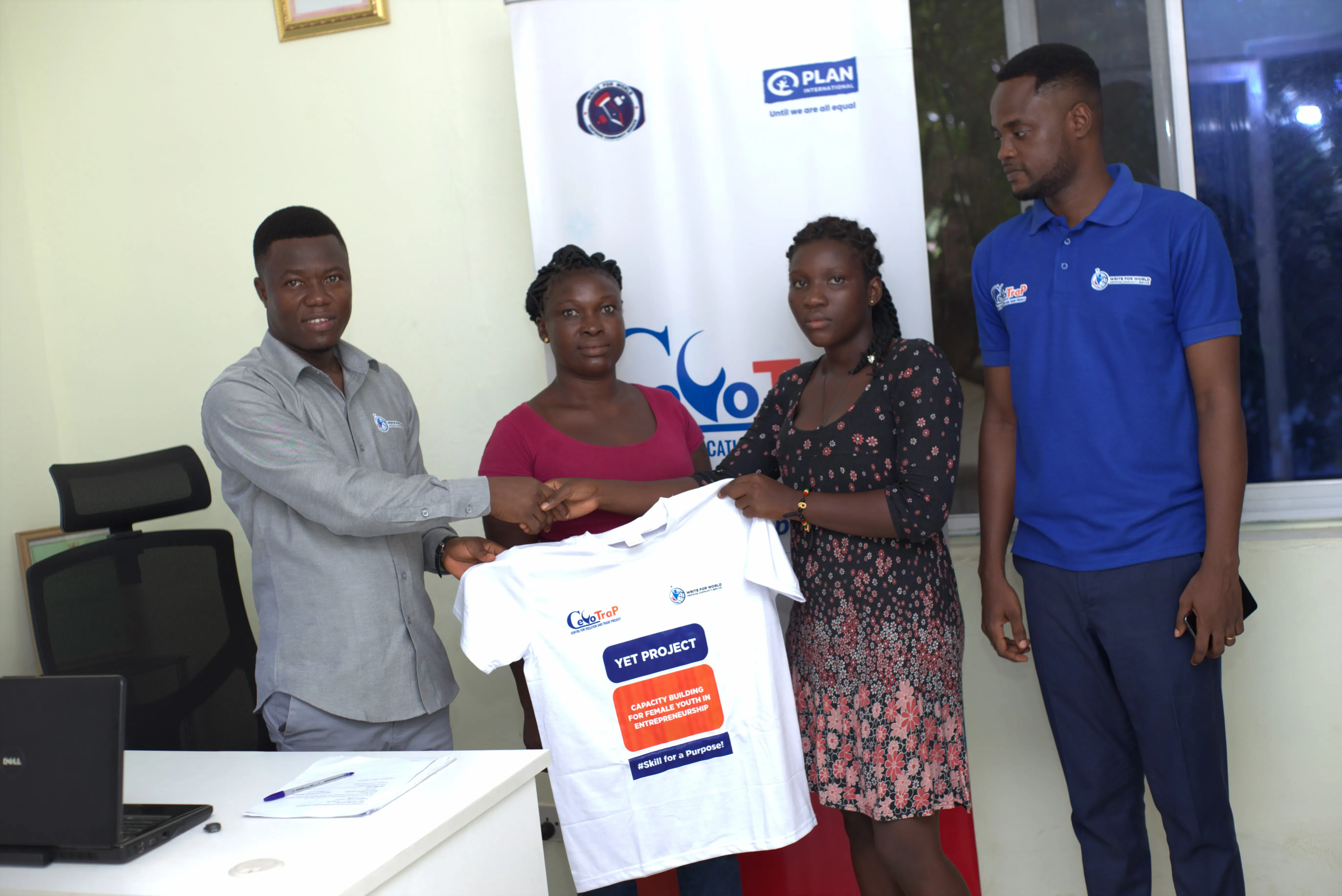 Parents signs consent form on behalf of their ward for free training